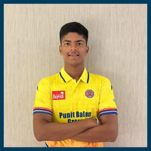 Abhishek Ambre, fast bowler from Maharashtra representing MCA Under 19 and training at Pathak100MPH