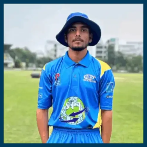 Anurag Mishra, fast bowler from Maharashtra with experience in Champions League T10 and net bowling roles for Gujarat Titans and Mumbai Indians, training at Pathak100MPH
