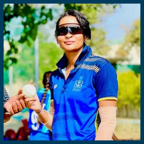 Palwinderjeet Kaur, bowler from Punjab representing the Senior Women’s Punjab team and training at Pathak100MPH